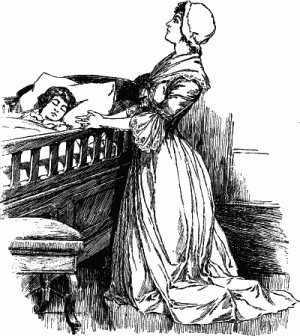 She knelt speechless and motionless She knelt speechless and motionless