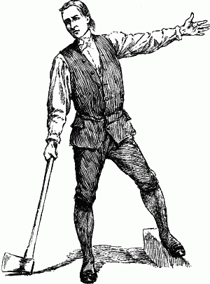 He swung a great axe He swung a great axe