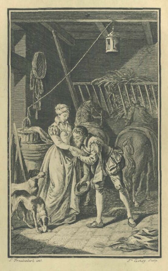 143a.jpg the Lord of Avannes Paying his Court in Disguise