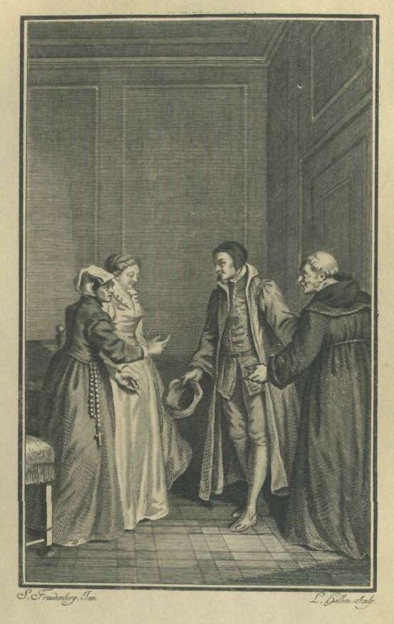 051a.jpg the Grey Friar Introducing his Comrade to The Lady and Her Daughter