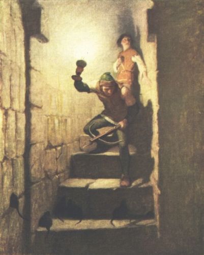 illustration facing page 128 "We must be in the dungeons," Dick remarked