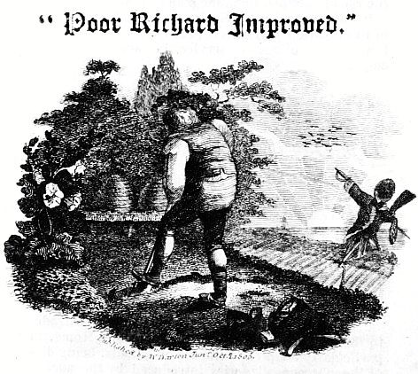 "Poor Richard Improved." Published by W. Darton, Junr. Octr. 1, 1805. man