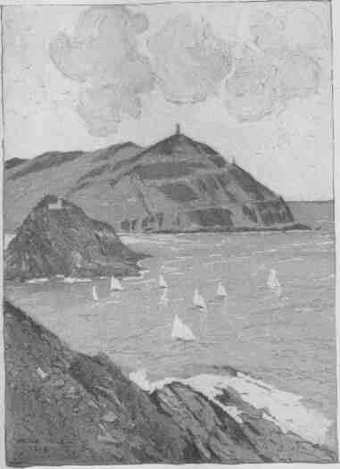 03 the Sea Sweeps Inland in a Circle of Blue, to Form The Entrance To The Harbor, San Sebastian