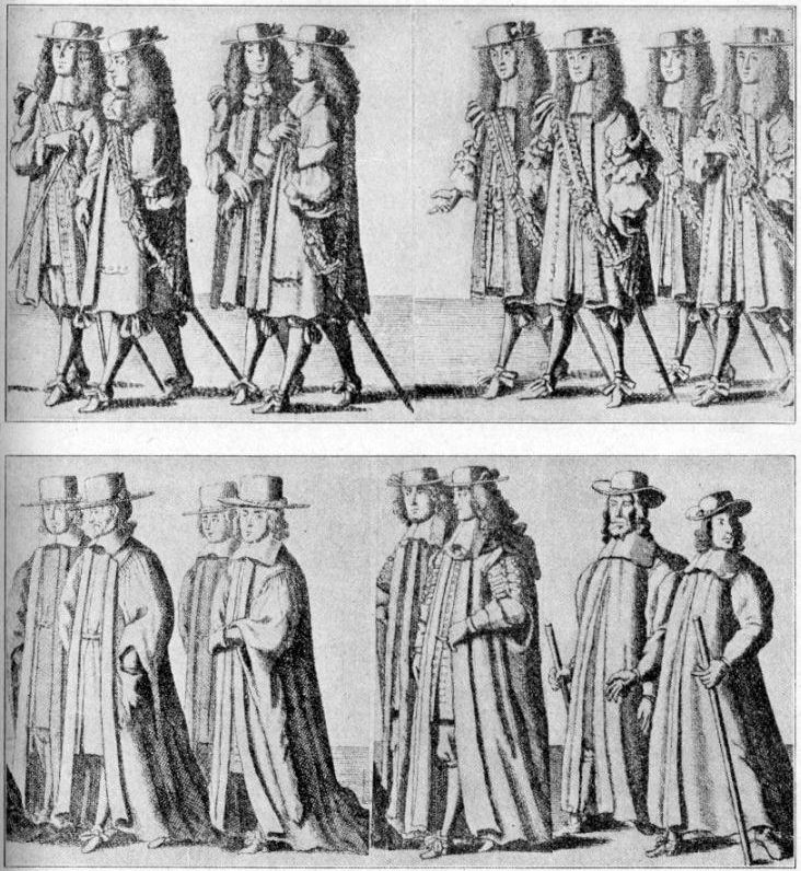 Figures from Funeral Procession of the Duke of Albemarle, 1670.