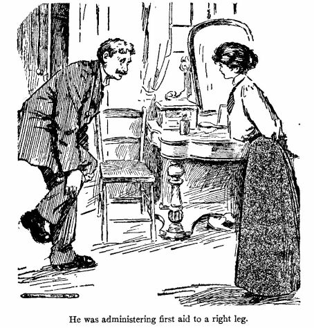 'He Was Administering First Aid to a Right Leg.'