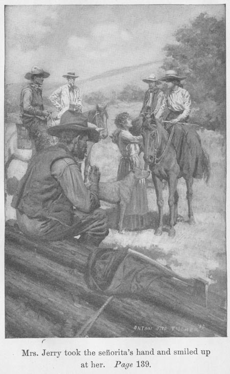 Mrs. Jerry Took the Seorita's Hand and Smiled up At Her.