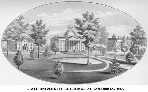 STATE UNIVERSITY BUILDINGS AT COLUMBIA, MO.