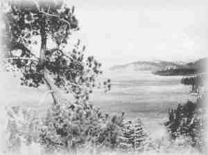 Looking North from Cave Rock, Lake Tahoe