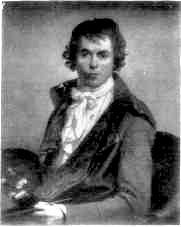 JACQUES LOUIS DAVID AS A YOUNG MAN. FROM A PAINTING BY HIMSELF.