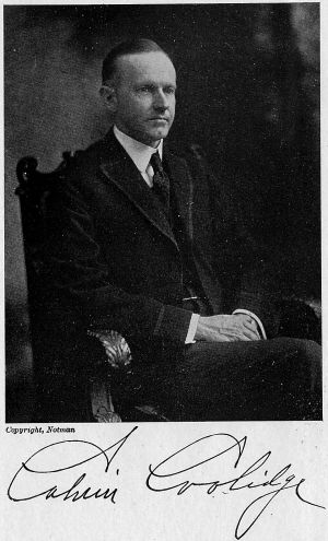 Portrait of Calvin Coolidge Portrait of Calvin Coolidge Copyright, Notman