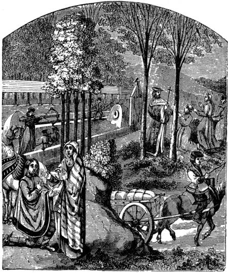 CROSS-BOW SHOOTING AT THE BUTTS.