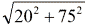 Formula = {sqrt)(15^2 + 60^2) Formula = {sqrt)(15^2 + 60^2)
