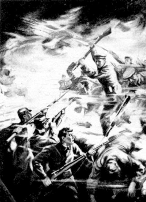 "Once they came to the very edge of the trench to be slain there"