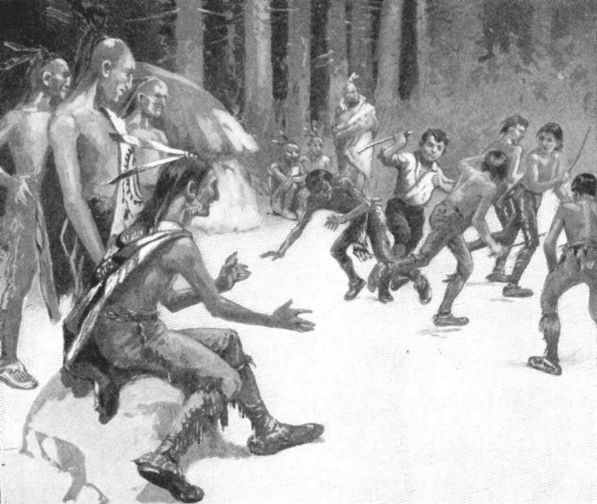 The Indian men liked to see John's courage The Indian men liked to see John's courage