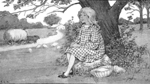 A fair little girl sat under a tree A fair little girl sat under a tree