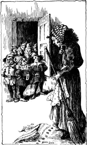 All the little dwarfs came running out to see what was the matter. All the little dwarfs came running out to see what was the matter.