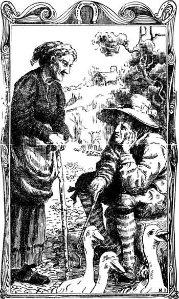 When she came near the man she stopped to ask him his trouble. When she came near the man she stopped to ask him his trouble.