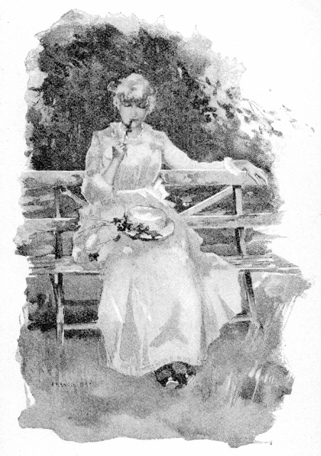 "THE SUNBEAMS LIT HER GLEAMING HAIR WITH RIPPLING WAVES OF GOLDEN GLORY."—Page 22. "THE SUNBEAMS LIT HER GLEAMING HAIR WITH RIPPLING WAVES OF GOLDEN GLORY."—Page 22.