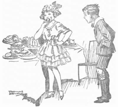 William accorded her a certain grudging admiration. Iced cakes, cream cakes, pastries melted away before her. William accorded her a certain grudging admiration. Iced cakes, cream cakes, pastries melted away before her.