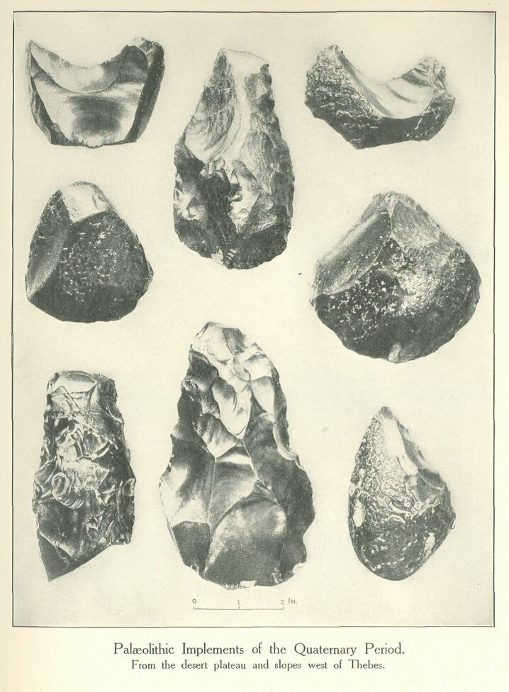 008.jpg Palaeolithic Implements of the Quaternary Period. From the Desert Plateau and Slopes West of Thebes.