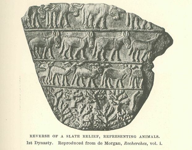 053.jpg Reverse of a Slate Relief, Representing Animals.