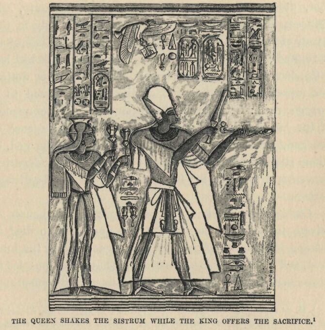 042.jpg The Queen Shakes the Sistrum While The King Offers The Sacrifice