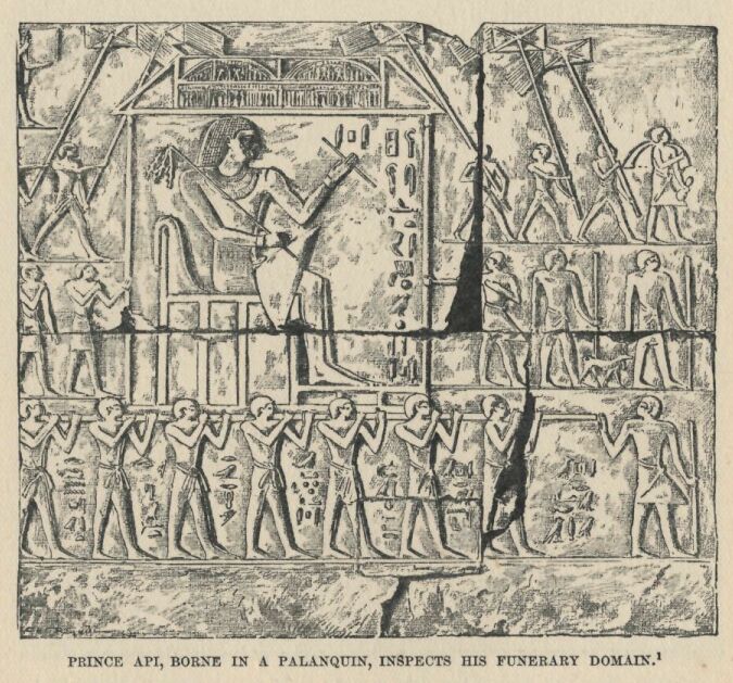 078.jpg Prince Api, Borne in a Palanquin, Inspects His Funerary Domain