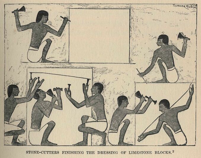 099.jpg Stone-cutters Finishing the Dressing of Limestone Blocks