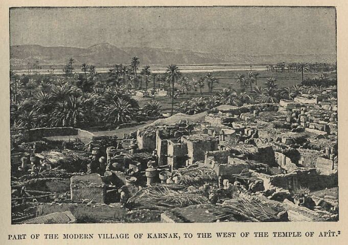 123.jpg Part of the Modern Village Of Karnak, to The West Of the Temple of ApÎt