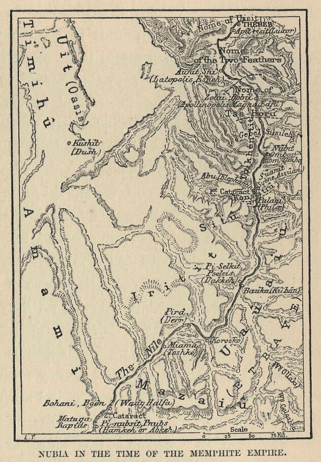 223.jpg Map of Nubia in the Time Of The Memphite Empire