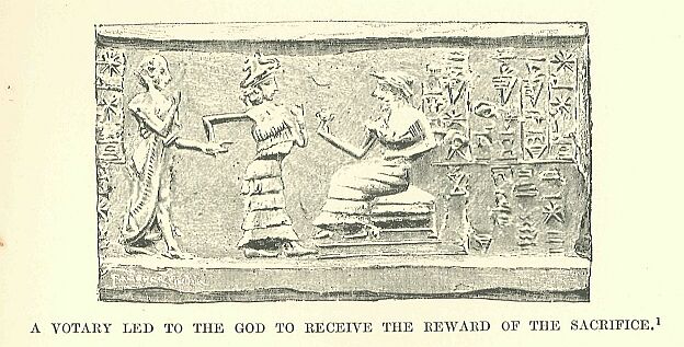 203.jpg a Votary Led to the God To Receive The Reward Of The Sacrifice