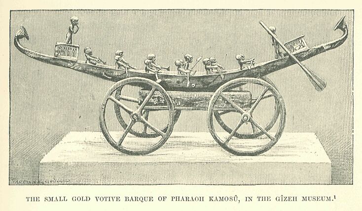 113.jpg the Small Gold Votive Barque of Pharaoh KamosÛ, In the GÎzeh Museum.
