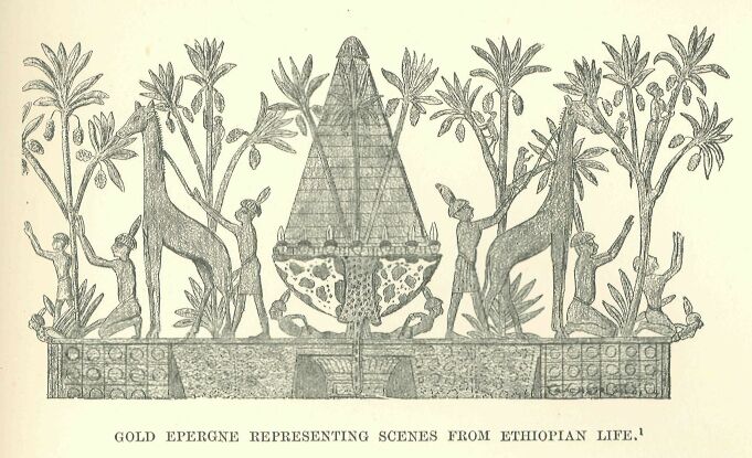 341.jpg Gold Epergne Representing Scenes from Ethiopian Life