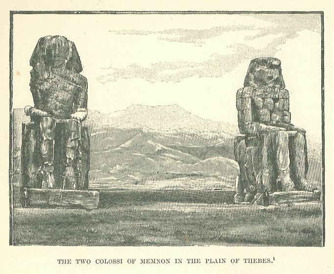 073.jpg the Two Colossi of Memnon in The Plain Of Thebes