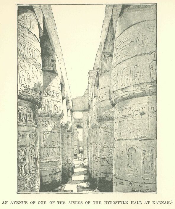 173 an Avenue of One Of the Aisles Of The Hypostyle Hall At Karnak