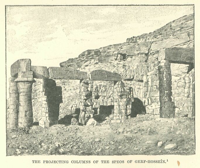 221.jpg the Projecting Columns of The Speos Of Gerf-hosseÎn