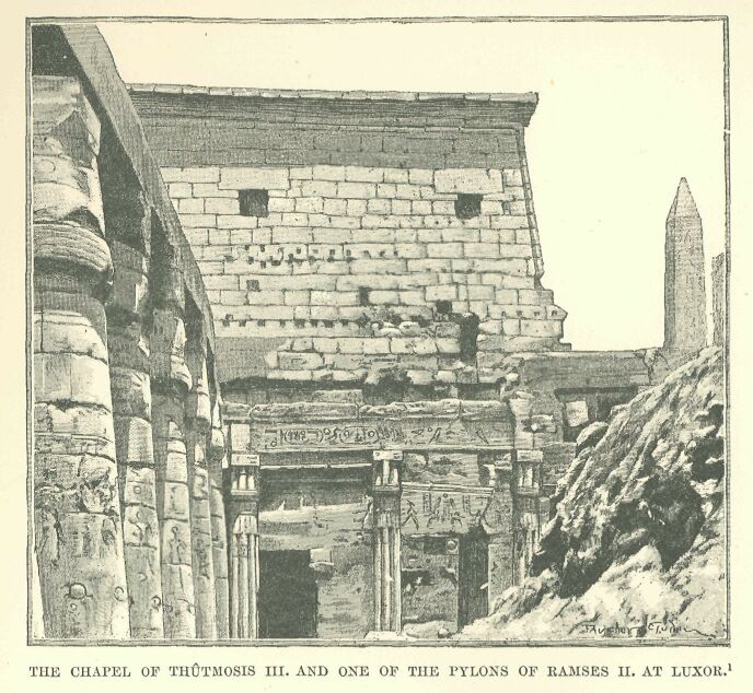 233.jpg the Chapel of Thutmosis Iii. And One Of The Pylons of Ramses Ii. At Luxor
