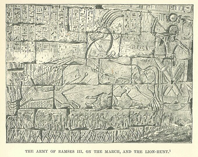 307.jpg the Army Op Ramses Iii. On The March, and The Lion-hunt