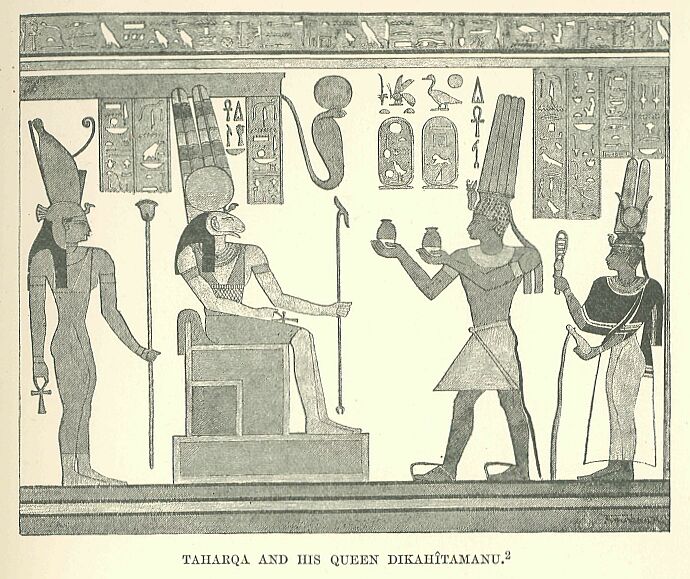 139.jpg Taharqa and his Queen DikahÎtamanu