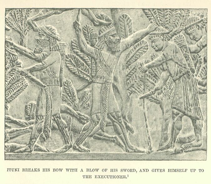 206.jpg Ituni Breaks his Bow With a Blow of His Sword, And Gives Himself up to the Executioner