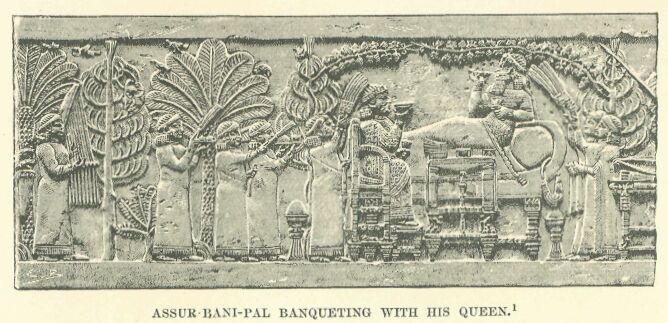 216.jpg Assur-bani-pal Banqueting With his Queen