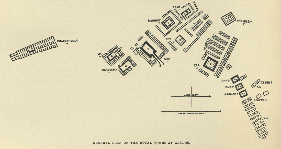 361.jpg Plan of the Royal Tombs As Abydos