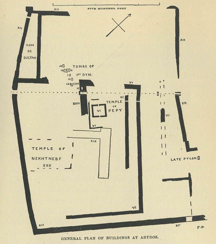 393.jpg General Plan of Buildings at Abydos