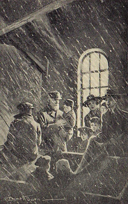 DOWN IN THE WARM STRAW AND UNDER THE BLANKETS THE SIX LITTLE BUNKERS WERE PLACED. DOWN IN THE WARM STRAW AND UNDER THE BLANKETS THE SIX LITTLE BUNKERS WERE PLACED.