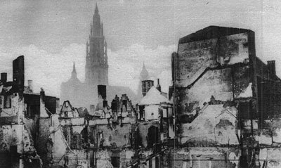 Destroyed shoe market, Antwerp Destroyed shoe market, Antwerp