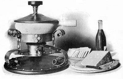 Copper Chafing-Dish with Earthen Casserole. Copper Chafing-Dish with Earthen Casserole.