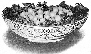 Potato Balls, Pecan Meats, and Cress Salad. Potato Balls, Pecan Meats, and Cress Salad.