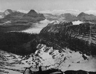 Looking south from Pollock Pass, Glacier National Park Looking south from Pollock Pass, Glacier National Park
