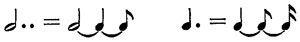 double dotted notes double dotted notes