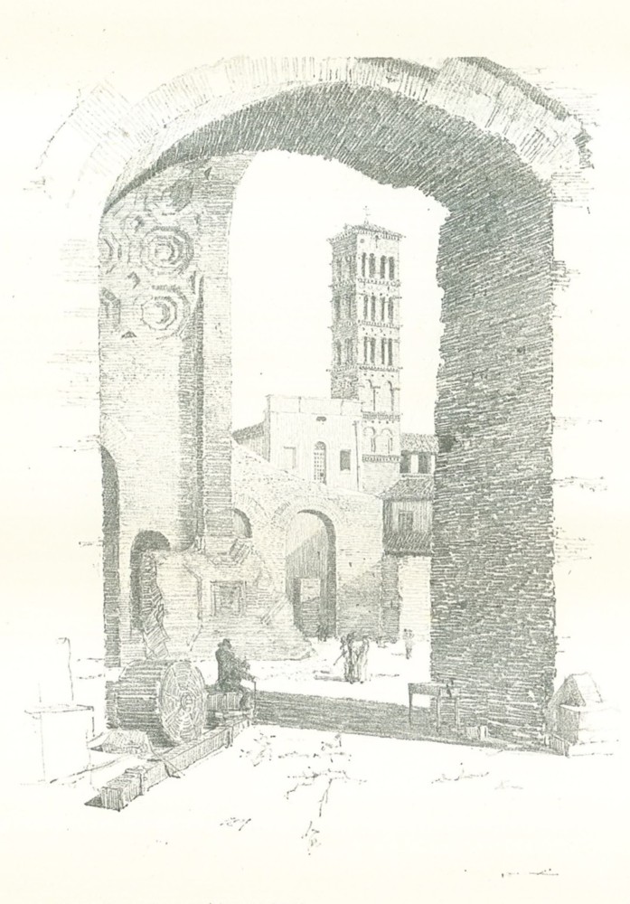 'S. FRANCESCA ROMANA' FROM THE BASILICA OF CONSTANTINE.